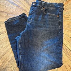 GAP jeans 33” 16 short true skinny high rise dark wash women’s jeans